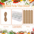 6.7oz 20Pack, (Set 20) Small Glass Jars Clear Glass Pudding Jars with PE Lids and Tags, Spice Jars/Glass Jelly