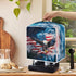 Eagle USA Flag Coffee Maker Cover, Coffee Machine Dust Cover, Waterproof Coffee Pot Cover with Top Handle, Lightweight