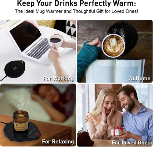 redomm Coffee Mug Warmer,Electric Beverage Warmers, Cup Warmer for Heating Coffee, Beverage, Milk, Tea and Hot