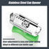 Jar Opener for Weak Hands, Adjustable Stainless Steel Can Opener for Seniors, Hassle-Free Lid Opener (Green)