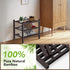 3 Closet,Hallway,Entryway,Small 18"x11"x17" Haddockway Small Tier Bamboo Shoe Rack Storage Organizer, Multifunctional
