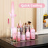 NIUBEE Hair Tool Organizer, Clear Acrylic Hair Dryer and Styling Organizer, Bathroom Countertop Blow Dryer Holder,