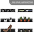 16 Inches 2 Pack, 4'' Sezanrpt Black Acrylic Wall Shelves L Shape Floating Shelf, Acrylic Corner Shelf for Model Car
