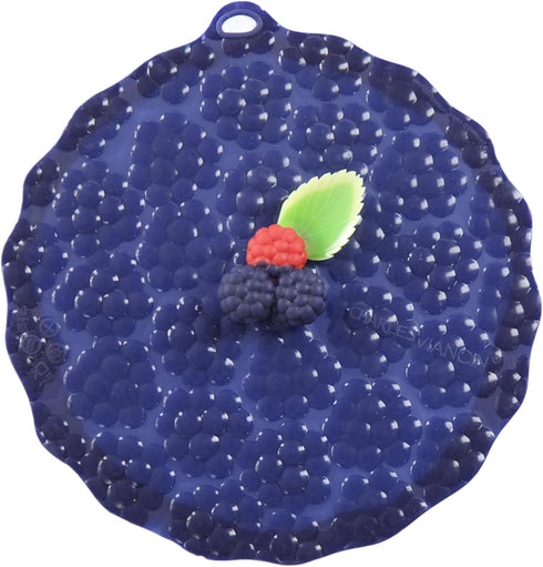 Charles Viancin Blackberry Silicone Lid - 8''/20cm Food Storage & Cooking, Airtight Seal, BPA-Free, Dishwasher Safe