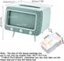 SGVAHY Retro TV Tissue Box Holder - Cute and Practical Cover, Cell Phone Holder for Bathroom, Kitchen, Bedroom (TV