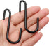 10 Pack Heavy Duty S Hooks, Black S Shaped Hooks for Kitchen, Bathroom, Bedroom, Office Hanging Hangers
