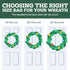 ZOBER Christmas Wreath Storage Container, 36 Inch Bag for Artificial Wreaths with Durable Handles - Red