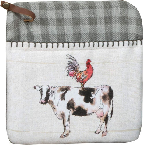 Kay Dee Designs Country Life Pocket MITT Pot Holder, 8 x 8, Various Colors