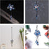 Crystal Flower Rear View Mirror Pendant, Colorful Car Hanging Ornament, Lucky Accessory