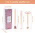 Luxiv 3 in 1 Candle Snuffer Set, 3P Candle Accessory Set with Wick Trimmer, Snuffer, Dipper, Gift Package, Rose Gold