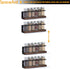 SpaceAid Spice Rack Organizer for Cabinet Door or Wall Mount, 4 Pack with 415 Spice Labels
