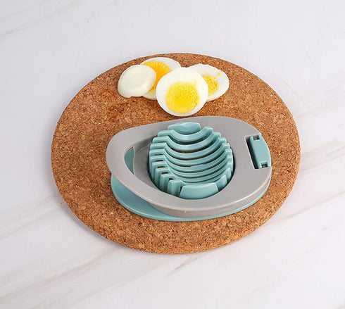 5mm Green Stainless Steel Egg Slicer & Strawberry Cutter - Perfect Slices