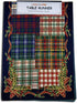 Homvare Christmas Table Setting Full Length Runner, Woven Tapestry 13”x72” for Holiday Dinner and Parties