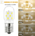 LED Microwave Light Bulbs, 3W Replacement for 40W Halogen Bulb, Dimmable Cool White 6000K, Pack of 2, E17 Base