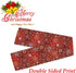 Christmas Winter Snowflake Table Runner, 13x90 Inches Double Sided, Luxurious Gold Red for Kitchen Dining Decor