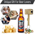 Lmaytech Upgraded Beer Bottle Opener with Magnet, Beer Gifts for Men, Husband, Dad, Boyfriend (Bronze)