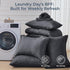 7 Set, Set HEVUMYI Pieces Queen Comforter All Season Reversible Bed in a Bag, Ultra Soft Queen Bedding with Grey