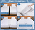 Vekkia Split King Gap Filler, Twin to King Bed Converter Kit, Mattress Connector with Washable Cover, 75in×10in