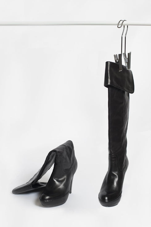 Boottique (Set 3); On Sale! The Boot Hanger in Black - Shoe Storage Space Saver of Boot Hanger, Boot Holder, Boot Clips