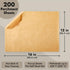 Juvale 200-Pack Precut Parchment Paper Sheets, 12 x 16 inches, Unbleached Nonstick Liners for Baking