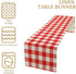 DDCBNS 13 36 Inch Buffalo Plaid Table Runner,Classic Red and White Farmhouse Table Runner Checkered Table Cover