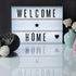 kwmobile A4 Size Cinema Light Box Letters, 105 Pieces Black Replacement Letters for Signs