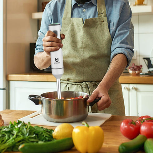 Cordless Hand Blender - UTALENT Variable Speed Immersion Blender with Fast Charger, Egg Whisk for Smoothies & Soups