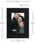 Malden 4x6 Picture Frame, Real Wood Molding, Extra Wide, Black, Real Glass