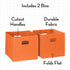 2 Set, 2 Count RiverRidge Pc Folding Storage Bin No Size, Orange