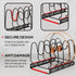 Expandable Pot and Pan Organizer Rack - Space-Saving Kitchen Cabinet Storage Solution