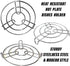 Iron Stand | Stainless Steel Trivet | Round Steamer Rack for Kitchen | Heat Resistant Hot Plate Holder | Pack of 2