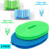 Clotheslines 2 Pack with 24 Pcs Clips, Portable Windproof Drying Rope for Indoor Outdoor Laundry, Camping