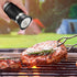 Accmor Salt and Pepper Shakers Set: 4 oz Stainless Steel Containers with Glass Bottom for Kitchen