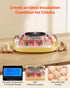 24 360 VEVOR Egg Incubator, Automatic Egg Turner with LED Candler, Temperature & Humidity Control, View Clear Window