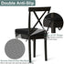 17" 16" 2", Shinnwa Dining Chair Pads, Patented Design Memory Foam Kitchen Chair Cushions with Ties and Washable Cover
