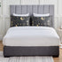 EXQ Home Satin Pillowcase Set of 2 for Hair and Skin - Black Printed Silk Pillowcase 20x26 inches with Envelope Closure