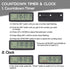 A AIMILAR AY4053-Black Digital Countdown Days Timer - Upgraded Big 999 Days Count Down Clock for Vacation Wedding