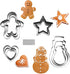 NewlineNY Cookie Molds Cutters Sets: Stainless Steel 13 Pieces Cookie Mold Biscuit Pastry Cutter Set, Man, Star, Heart,