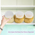 DilaBee 3 Pack Plastic Candy Jar - 48oz Round Jars with Lids for Candy Buffet, Kitchen & Office