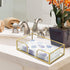 Sumnacon Countertop, Bathroom Guest Towel Holder - Rectangle Glass Napkin Holder for Guest Hand Towels Paper Napkins