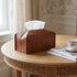 JTYKUYR Countertop, Tissue Box Holder Rectangular Modern PU Leather Facial Tissue for Bathroom, Kitchen, Bedroom