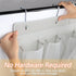 35 Large Pockets Over the Door Shoe Organizer, Hanging Shoe Storage Bag with 4 Metal Hooks for Large Capacity
