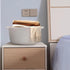 Medium Rope Basket with Handles, 17"L x 12.5"W x 8.5"H Storage Basket for Home Decor, Towel, Book & Magazine Storage (1