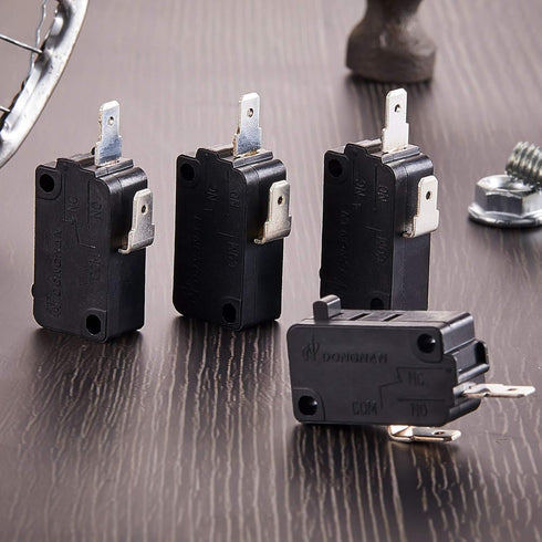 4 Pieces Microwave Oven Door Switches KW3AT-16 Replacement Parts Compatible with SZM-V16-FD-63