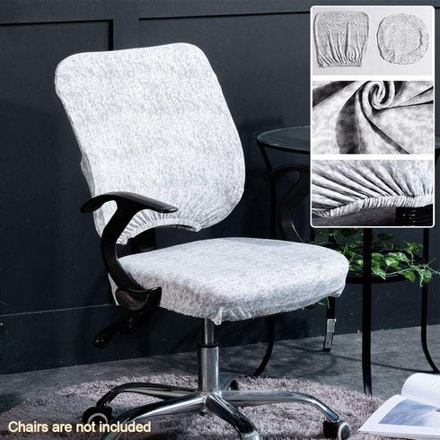 Office Chair Cover, Protective Computer Swivel Chair Cover, Stretchable Removable Design (Pink)