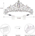 Velscrun Birthday Queen Tiaras Crown for Women, Silver Birth Crown Headband for 30th 40th 50th Birthday