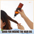 12 (8 oz,Amber) Barydat Pcs Squeeze Bottle Twist Top Applicator Empty Hair Oiling Bottle with Funnels Refillable
