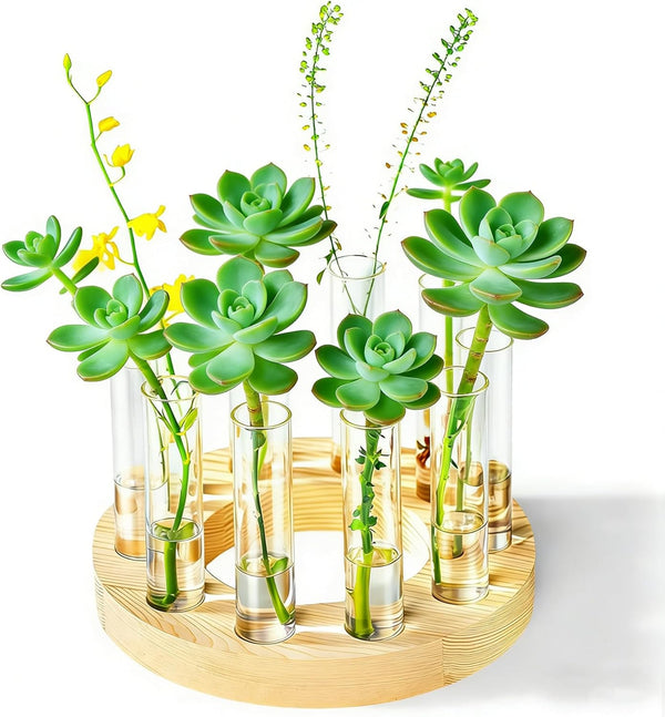 Melphoe Glass Bud Vases Small Flower Vase for Centerpieces Wedding Table Decorations,