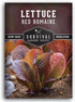 Red Romaine Lettuce Seeds for Planting - Crisp Red Leaf Romaine Lettuce