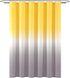 Lush Decor Umbre Fiesta Shower Curtain, 72" x 72", Yellow and Gray Design